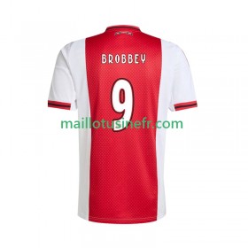 Maillot de Foot Ajax Amsterdam Brian Brobbey 9 Domicile 2025-26